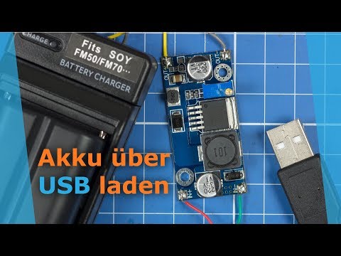 Kamera Akku über USB laden - Ladegerät von 230V auf 5V USB Stromversorgung umbauen